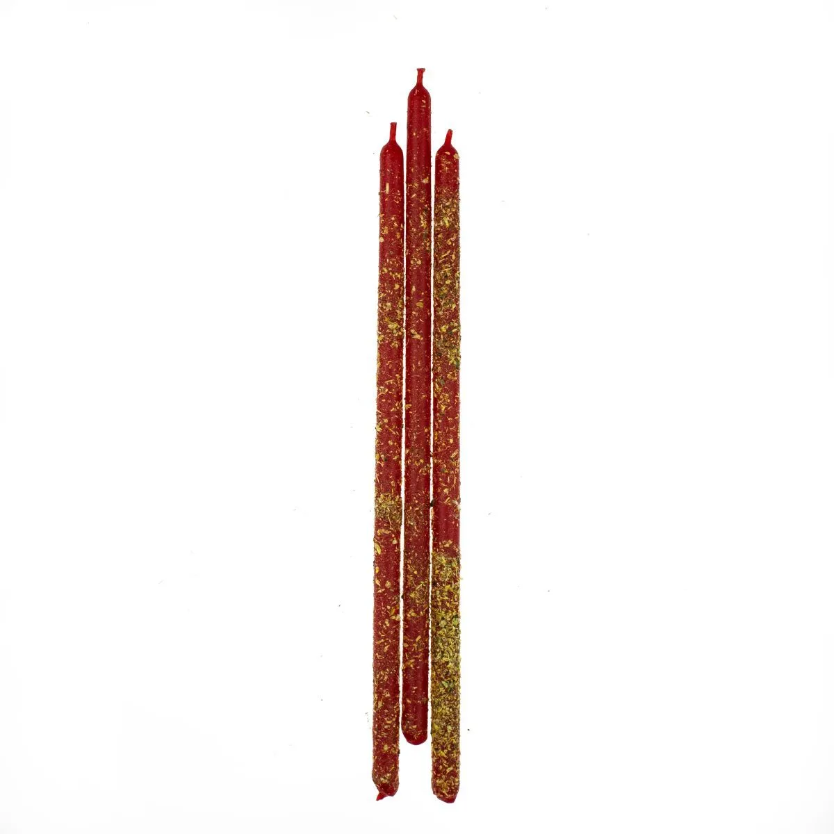 Свеча красная часовая с розой