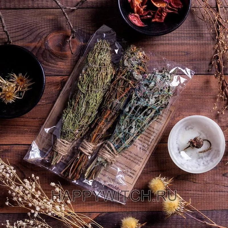 Набор скруток для окуривания "Ведьмины травы" (артыш, мята, багульник)
