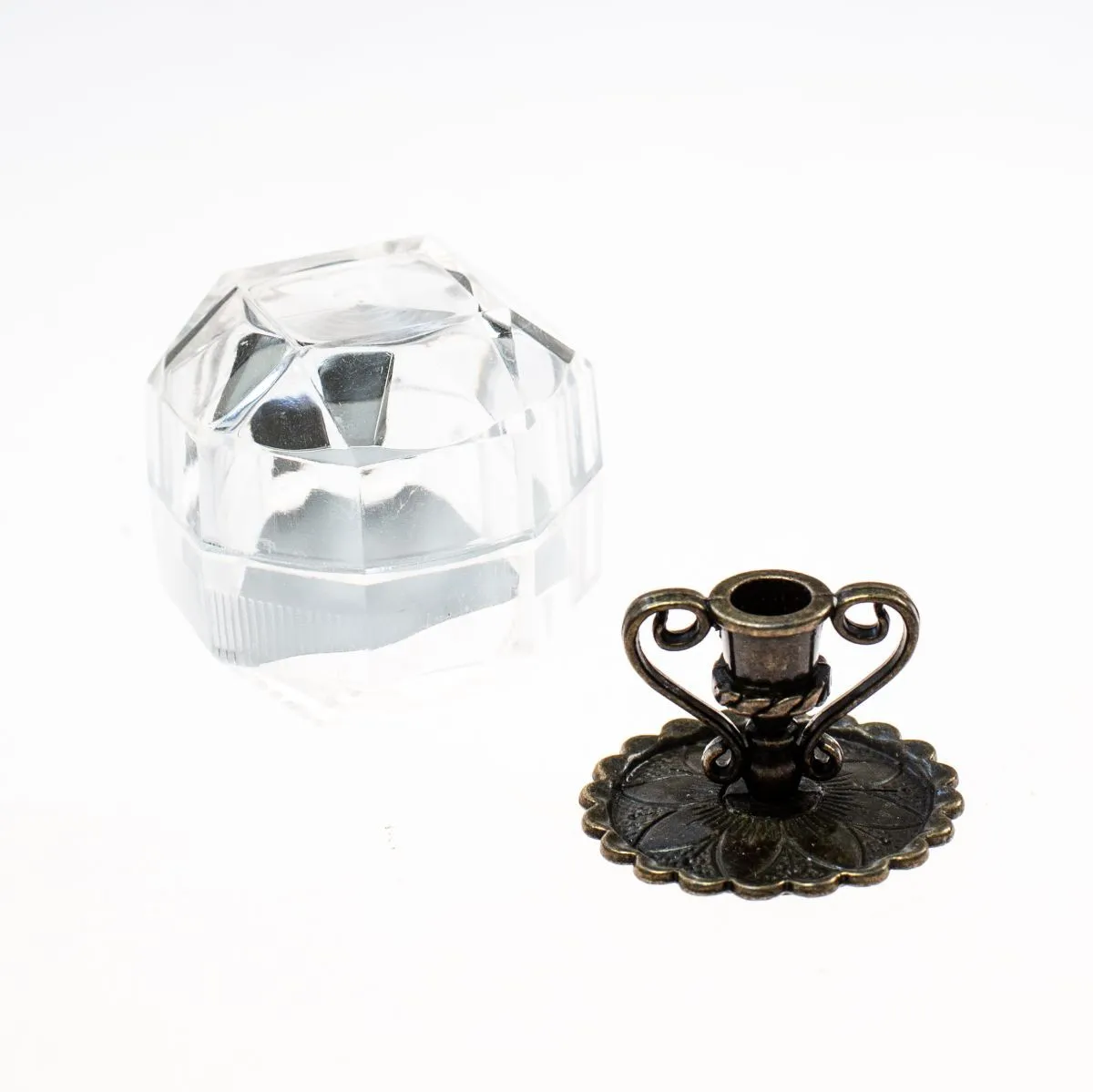 Подсвечник "Расцвет магии" под бронзу, в подарочной пластиковой шкатулке