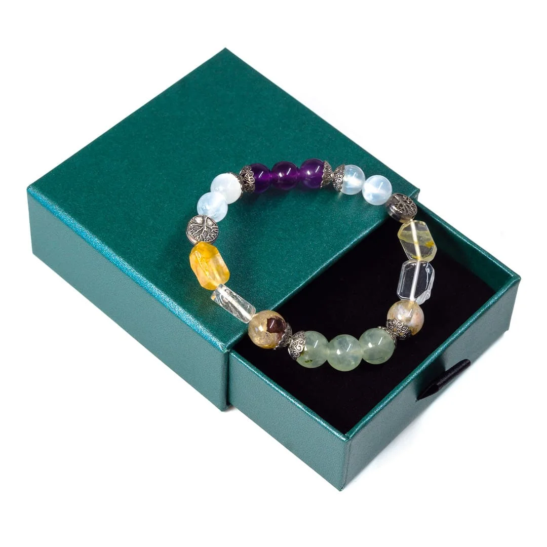 Браслет "Та, кто имеет силу изнутри" из натуральных камней