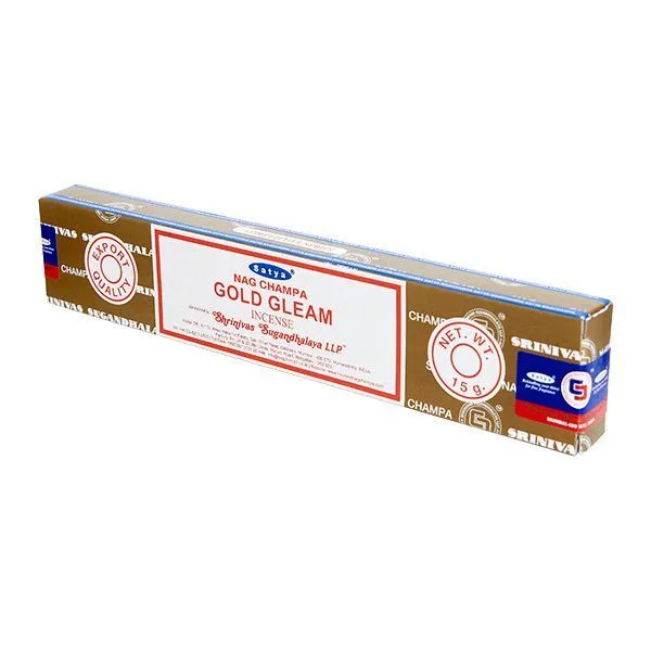 Благовоние Satya Gold Gleam "Золотой блеск" 15 гр. (серия Nag Champa)