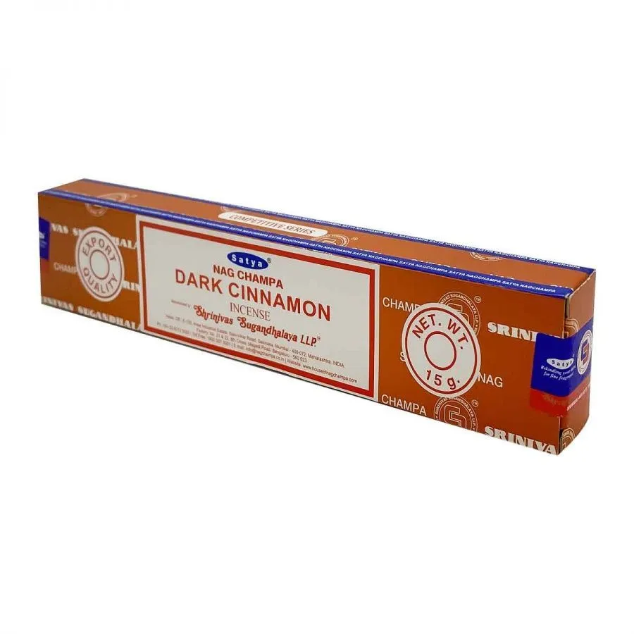 Благовония Satya Dark Cinnamon "Темная корица" 15 гр. (серия Nag Champa)