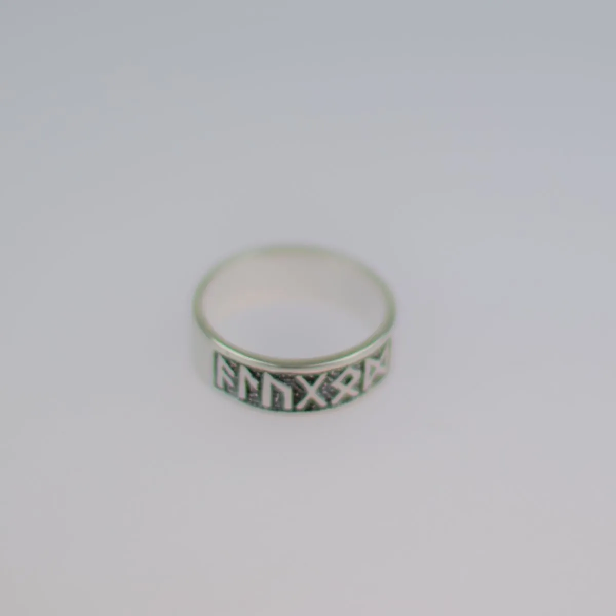 Кольцо "Руны силы" с серебрением