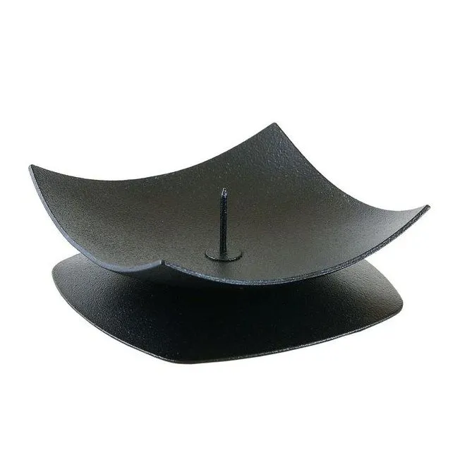 Подсвечник "Кварта" черный