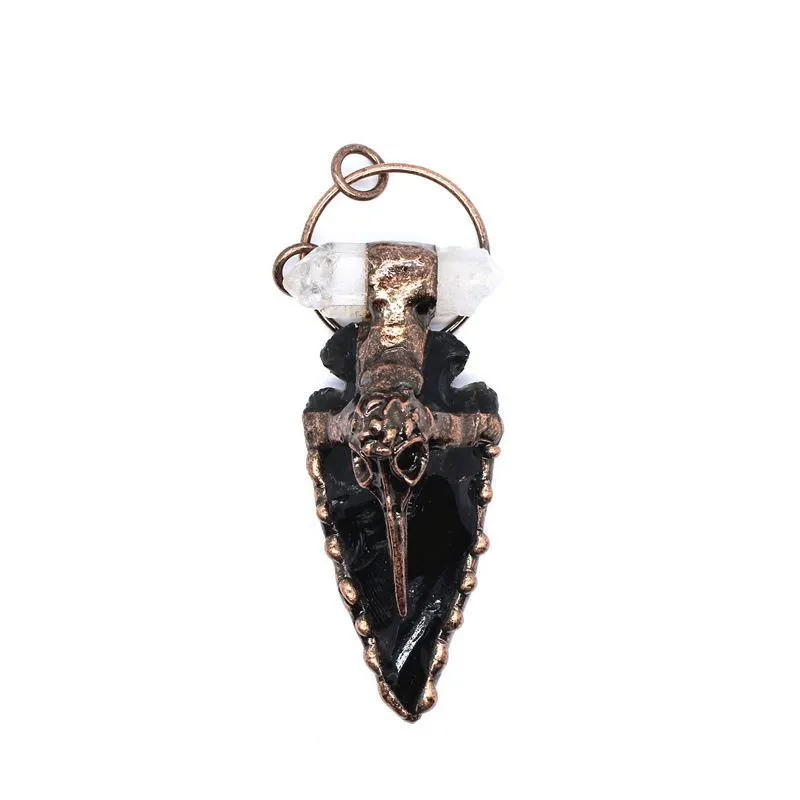 Кулон "Тёмная звезда" из черного турмалина