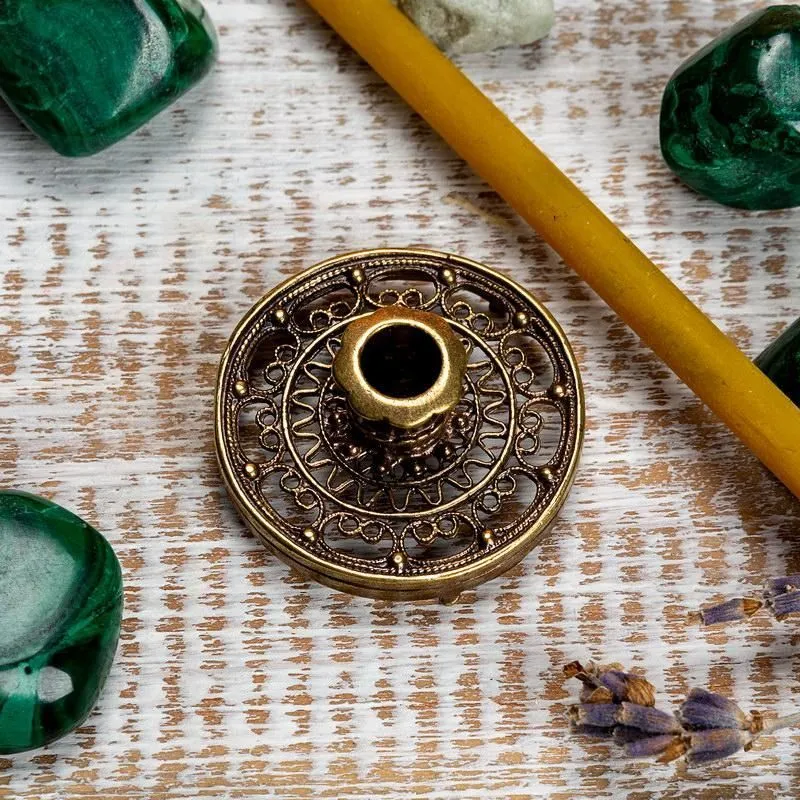 Подсвечник "Кружевной" (под бронзу)