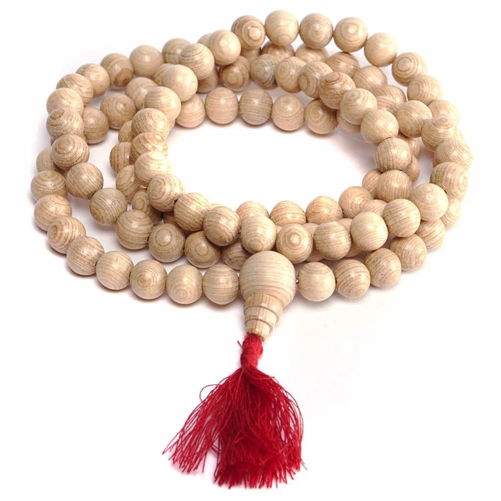 Буддийские четки, 108 бусин, можжевельник