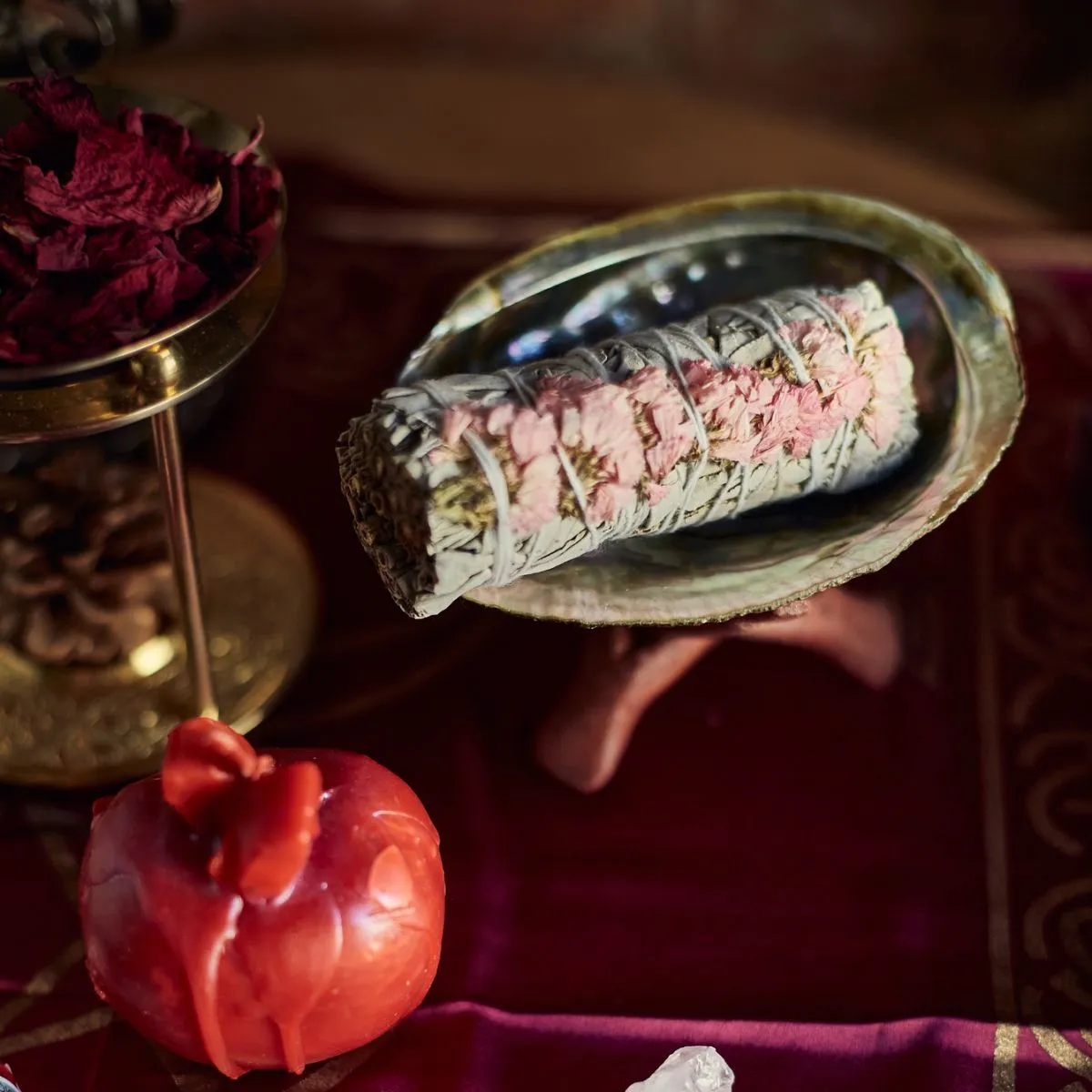 Раковина халиотиса «Сердце океана» с подставкой