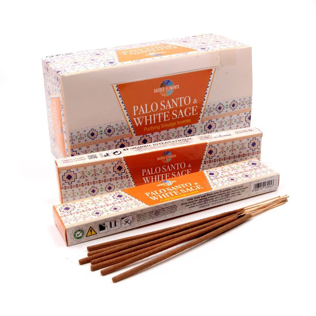 Благовония Sacred Elements "Palo Santo White Sage" ("Пало санто и белый шалфей"), 15 г