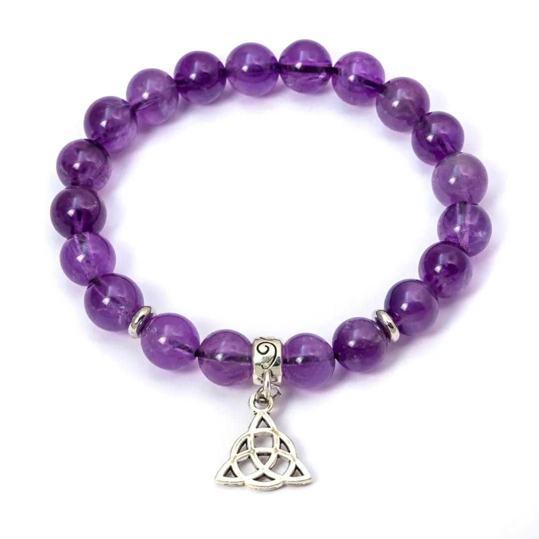 Браслет-талисман "Третий глаз", аметист