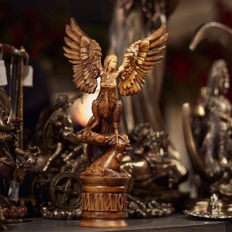 Алтарная статуэтка "Гамаюн" из дерева