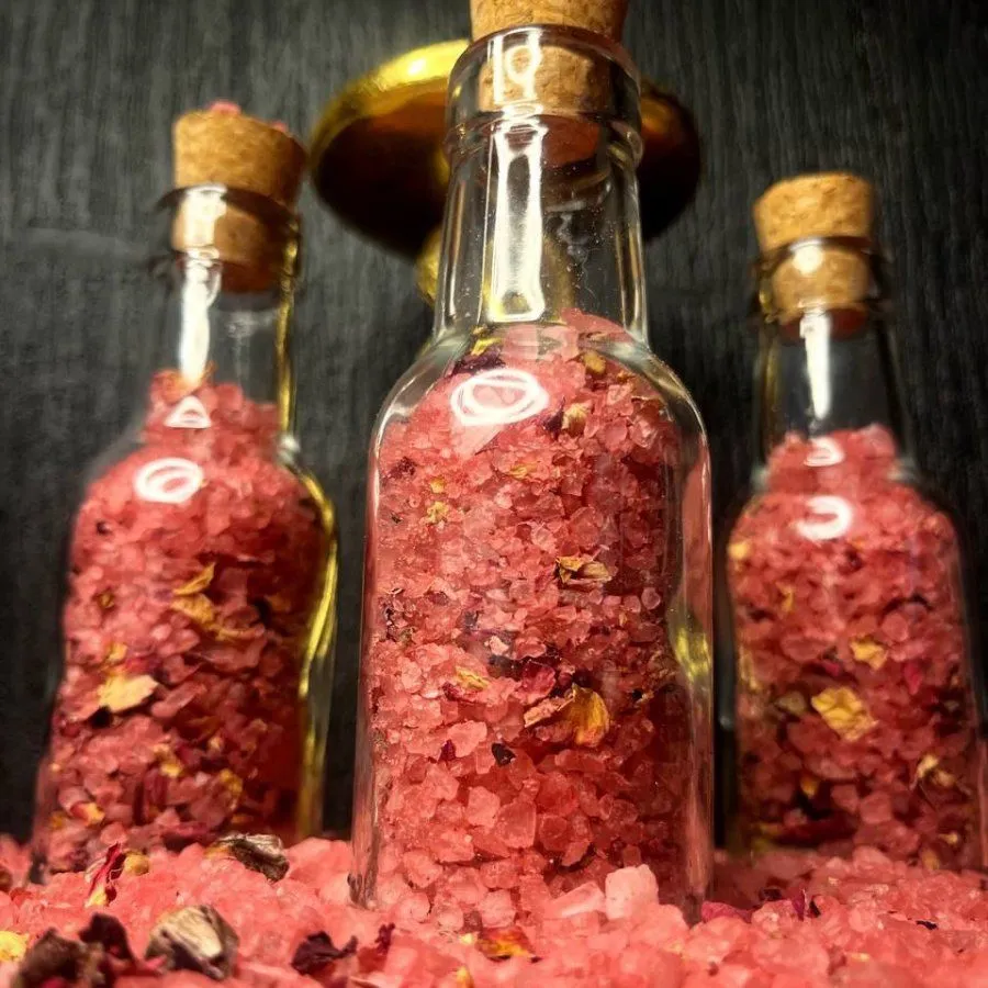 Магическая розовая соль "Женское счастье" для ванны