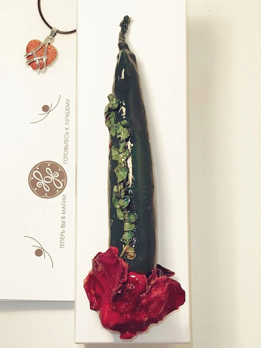 Катаная свеча "Хозяйка медной горы - морок на страсть"