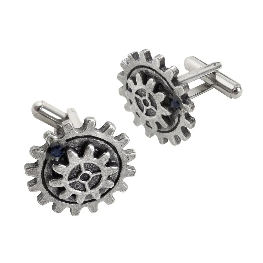 Запонки "Зубчатые колеса Империи"