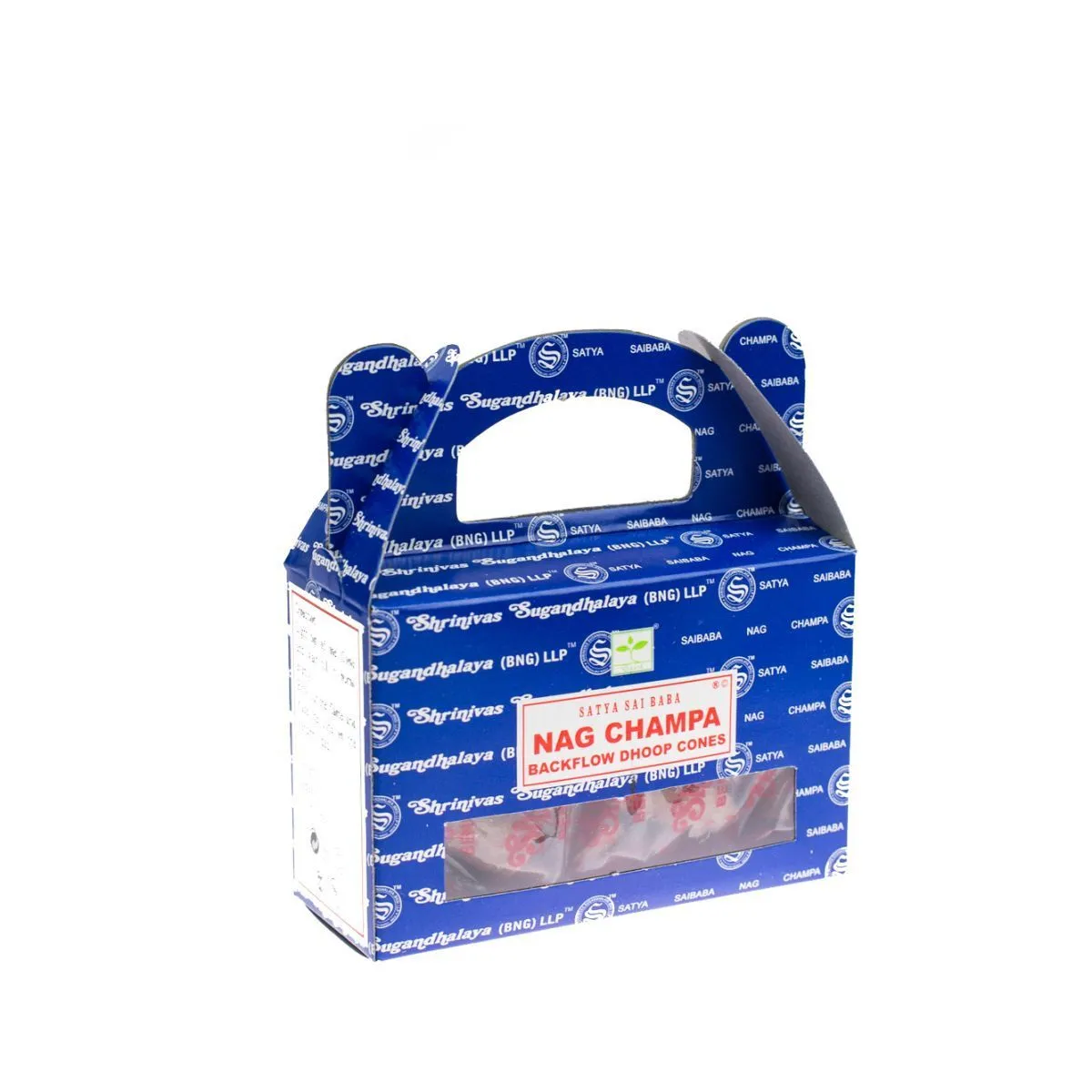 Благовония-конусы стелющиеся Satya Nag Champa "Наг чампа"