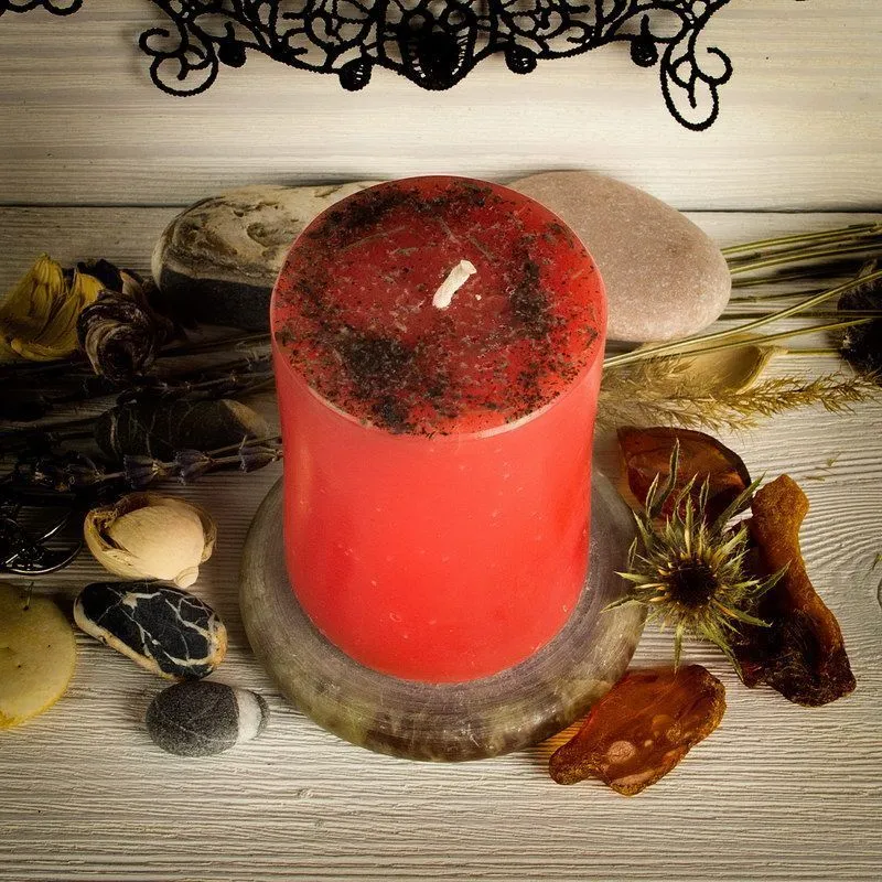 Свеча с травами "Эликсир смелости"