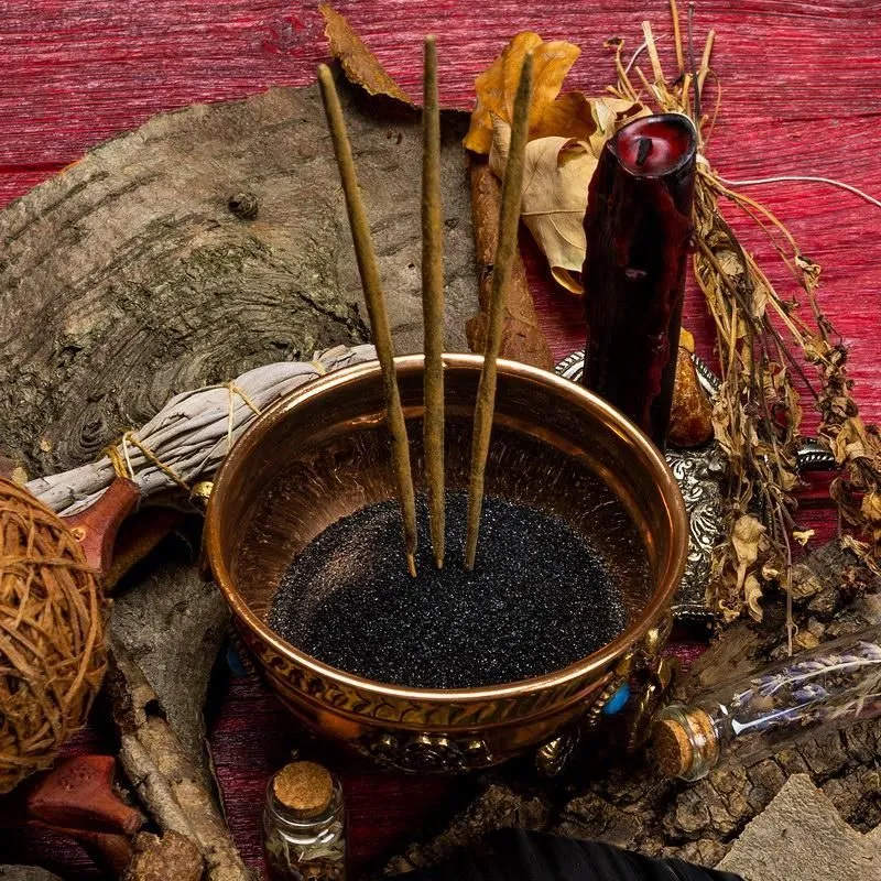 Песок для курильниц речной черный