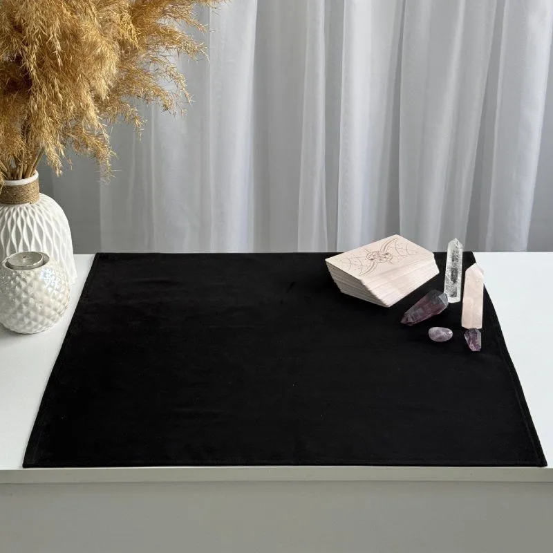 Скатерть для гадания черная, эко-замша, 50 х 50 см