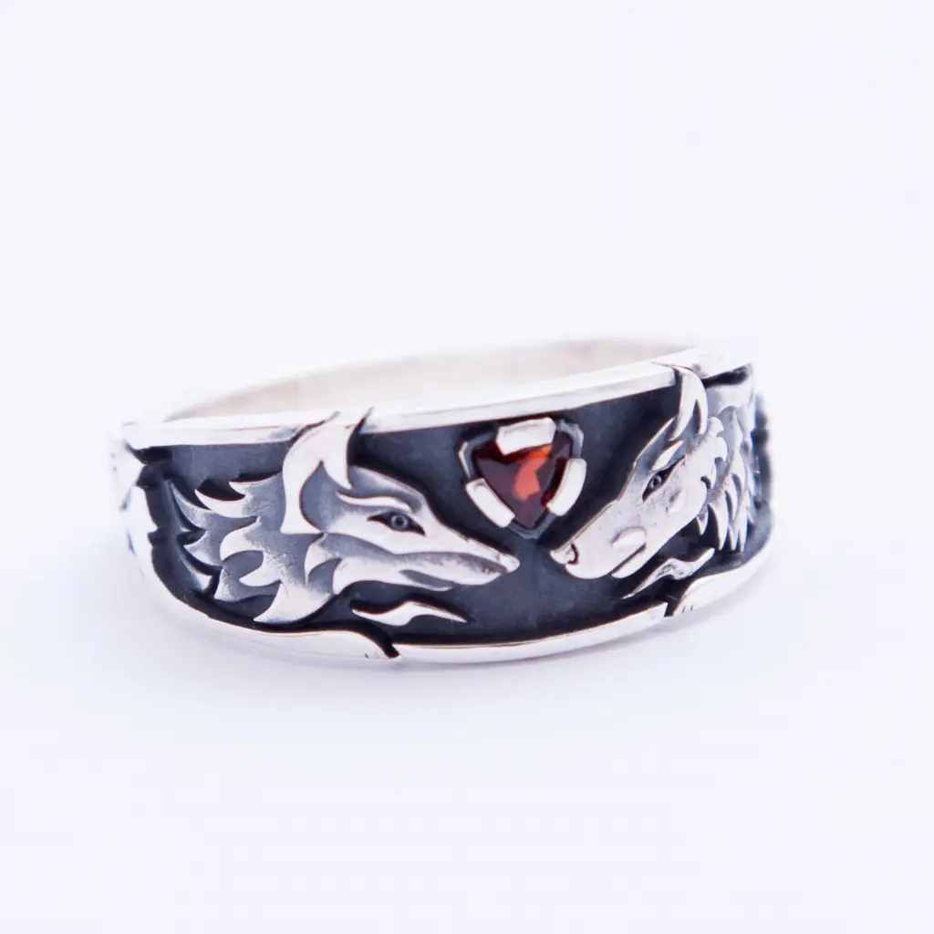 Серебряное кольцо Волк и лиса.jpg