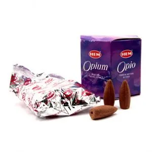 Благовония-конусы стелющиеся HEM Hexa Back Flow Opium