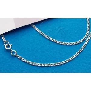 Серебряная цепочка, плетение "двойной ромб с алмазной огранкой"