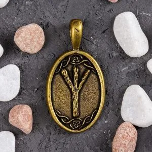 Бронзовый рунический талисман