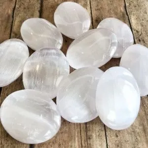 Селенит, галтовка