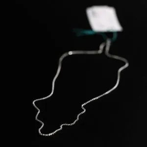 Серебряная цепочка, плетение кореана ("попкорн")