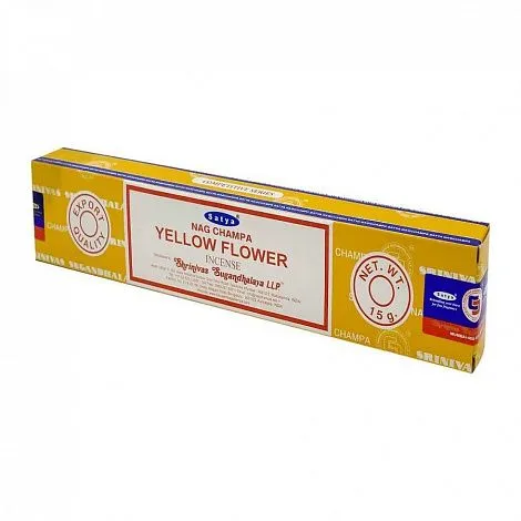 Благовония Satya Yellow Flower "Желтый цветок" 15 гр. (серия Nag Champa)