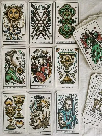 Подарочный набор "Тату Таро. Чернила и интуиция" (Tattoo Tarot)