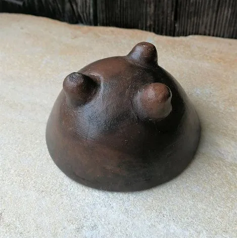 Чаша коричневая керамическая