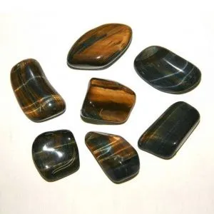Тигрово-соколиный глаз, галтовка 0,5-2,5 см (ок. 12 г), 1 шт.