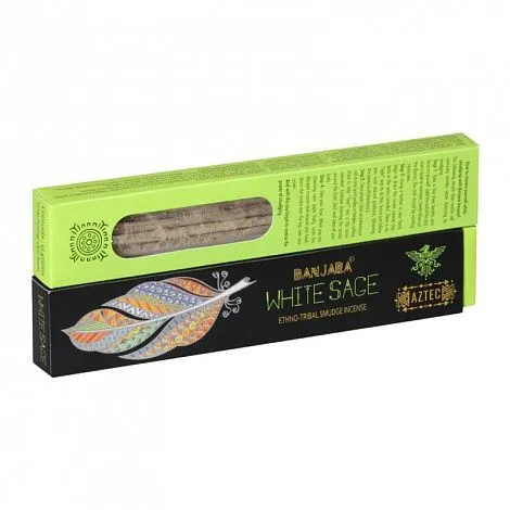 Индийские благовония "Белый шалфей" BANJARA BLACK White Sage