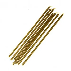 Свеча оливковая двухчасовая с геранью луговой