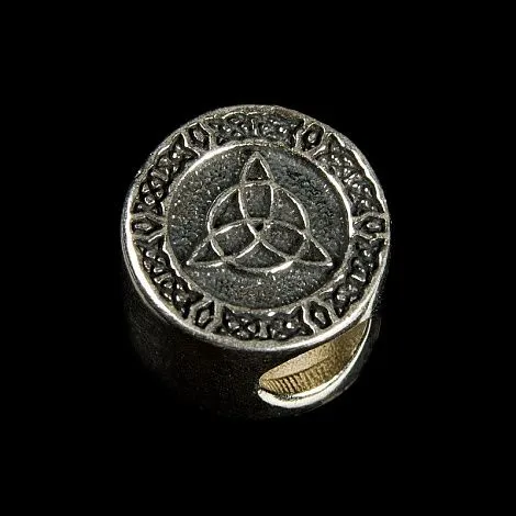Серебряная бусина "Триглав" круглая