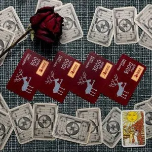 Подарочная карта "Вязаный олень"