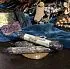 Свеча катаная с серебряной полынью