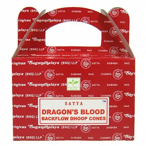 Благовония-конусы стелющиеся Satya Dragon's Blood "Кровь дракона"