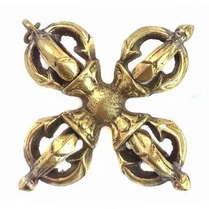 Вишва-ваджр, пятиконечный, двойной