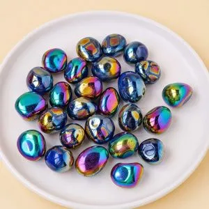 Кварц, гальванизированный кристаллический, галтовка