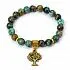 Браслет-талисман "Поддержка рода", африканская бирюза