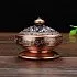 Курильница "Сатори" с ажурной крышкой бронзовая