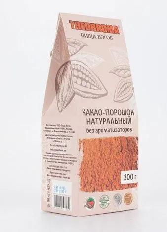 Какао-порошок натуральный 200 г Theobroma 