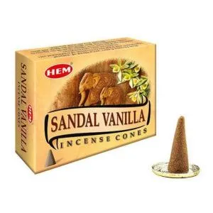 Благовония-конусы HEM Sandal Vanilla 
