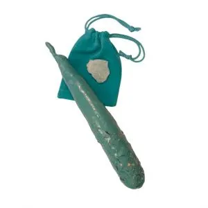 Катаная свеча “Удачная сделка” с флюоритом фото