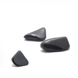 Турмалин черный (шерл), галтовка 0,5-1,5 см (ок. 20 г), 1 шт. фото