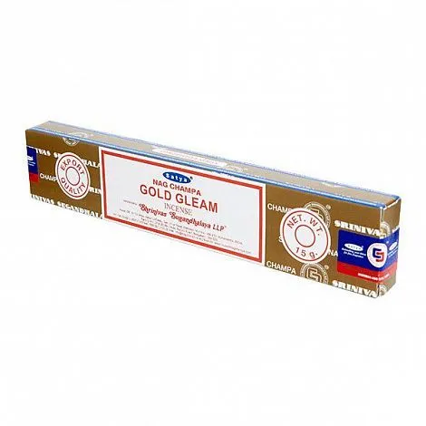 Благовоние Satya Gold Gleam "Золотой блеск" 15 гр. (серия Nag Champa)