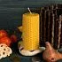 Свеча-бочонок из вощины большая