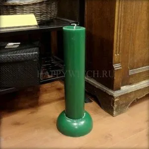 Алтарная зеленая свеча (40 см)