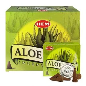 Благовония-конусы HEM Aloe Vera 